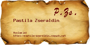 Pastila Zseraldin névjegykártya